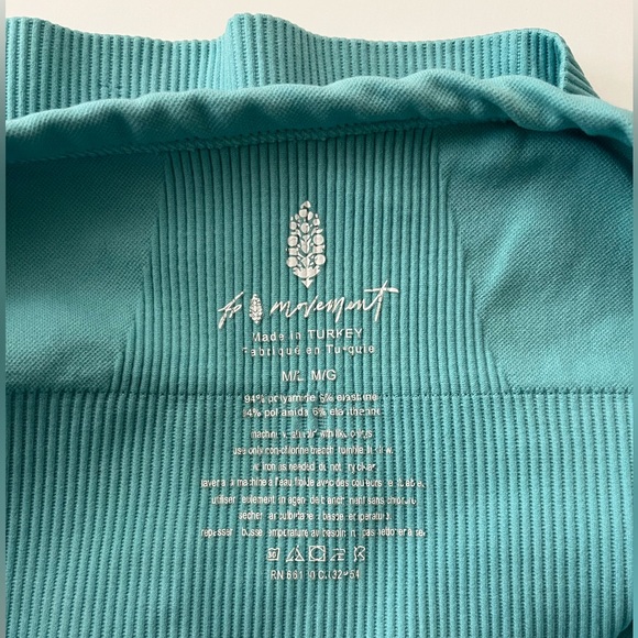 FP Movement by Free People Turquoise Halter Crop Top - Picture 4 of 4